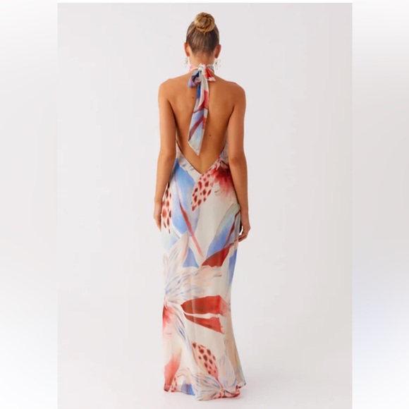 Peppermayo Dresses & Skirts - Peppermayo California halter Maxi Dress - Deep Sea Bloom US 6
